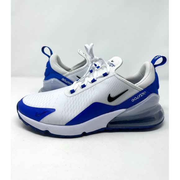 Nike Shoes Mens Nike Air Max 27 Golf Shoes White Blue Comfort